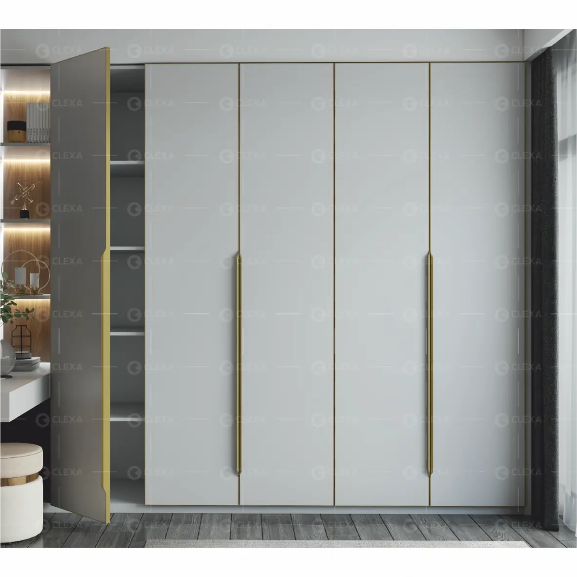 Long Wardrobe Edge Handles